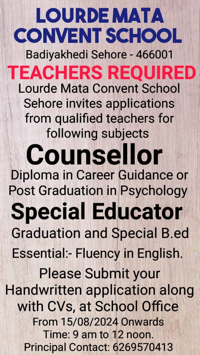 Teacher recruitment 2024-25